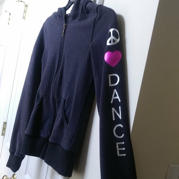 Peace, Love, Dance Light Jacket with a Hood - Picture 3 of 4